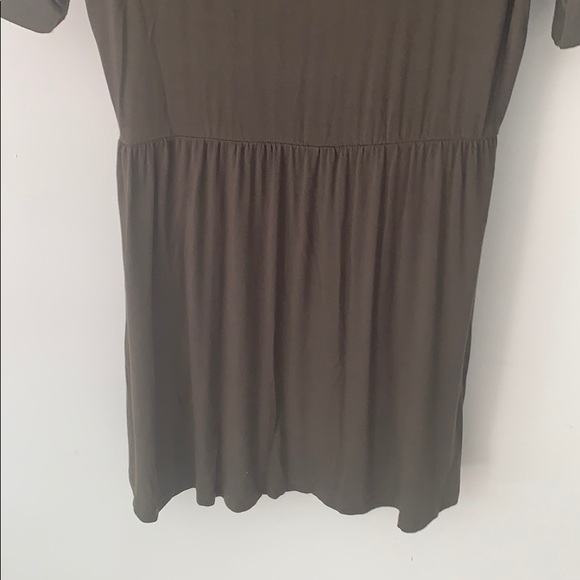 High low dress forest green - Picture 4 of 4